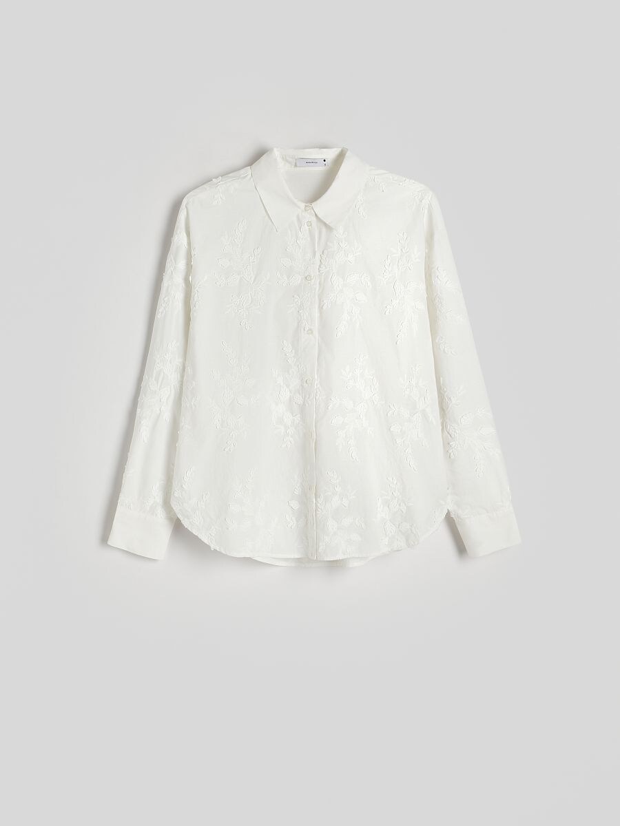 Blouse with embroidery - white - RESERVED - 5