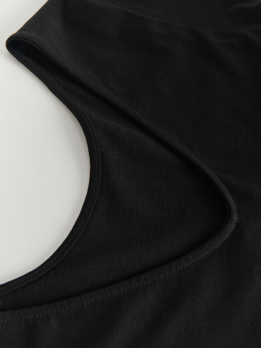 Asymmetrisches Kleid - schwarz - RESERVED - 6