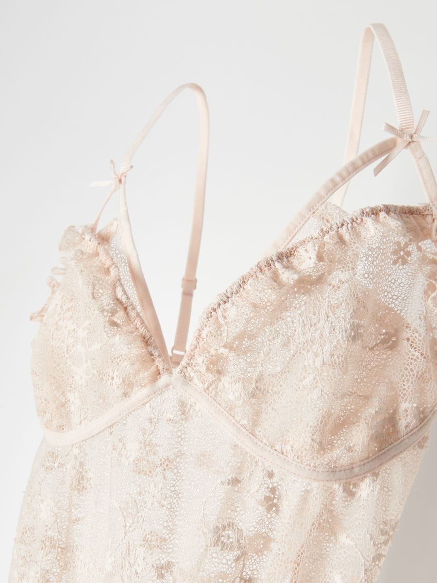 Body in pizzo - nude - RESERVED - 7