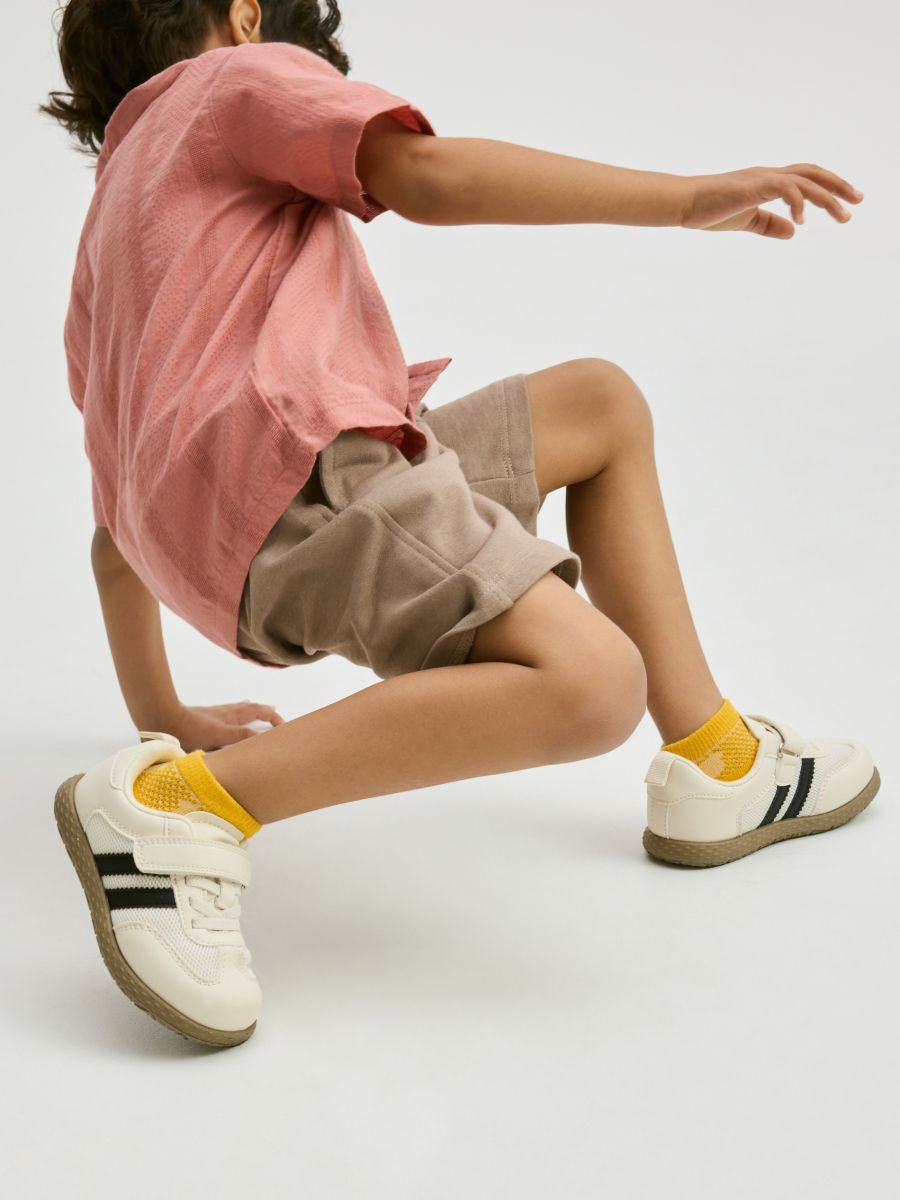 Trainers with Velcro fastening - cream - RESERVED - 5