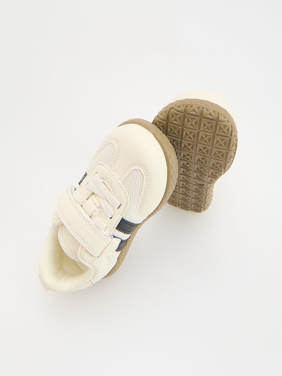 Trainers with Velcro fastening - cream - RESERVED - 4