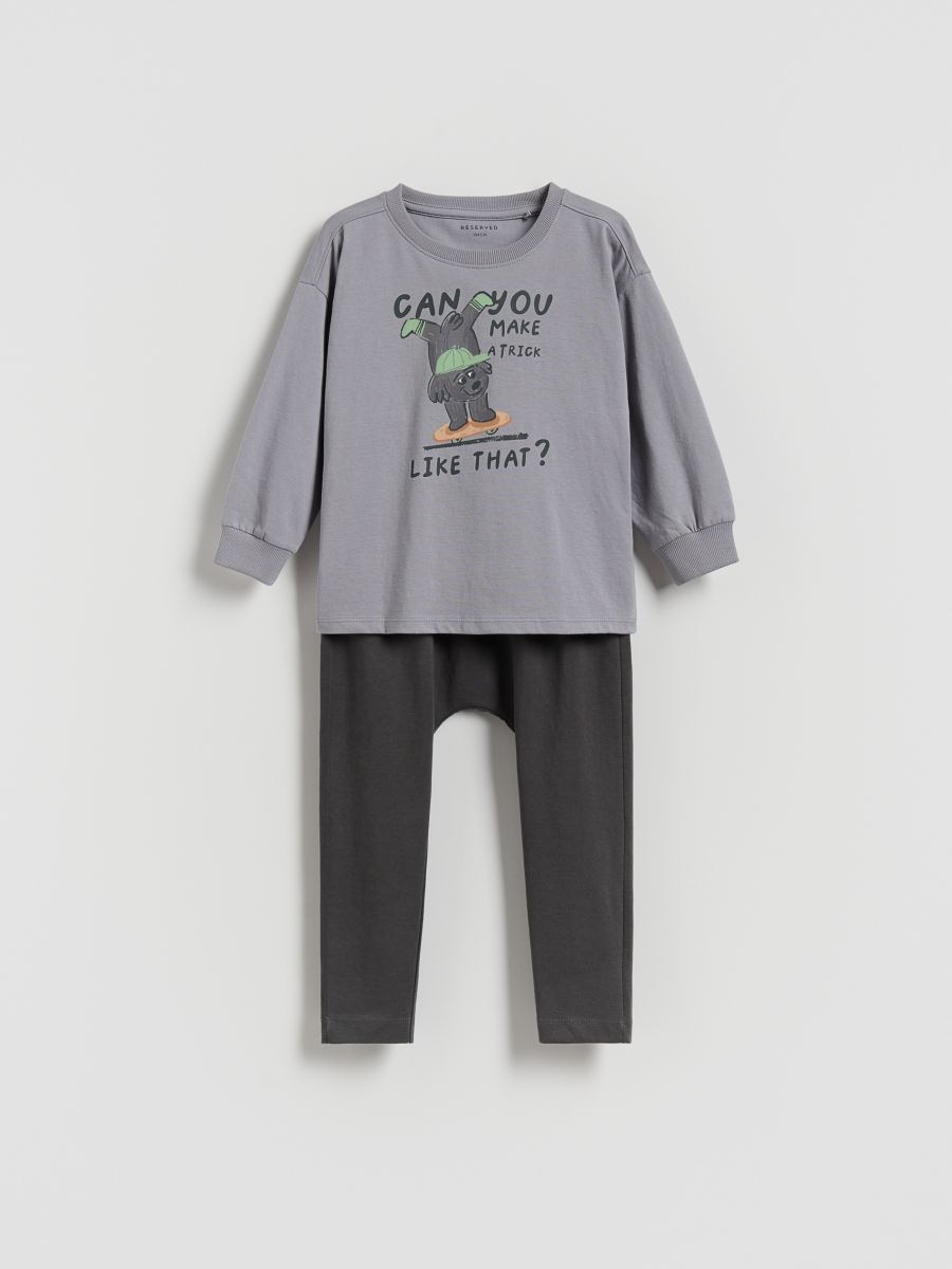 Cotton rich set - light grey - RESERVED