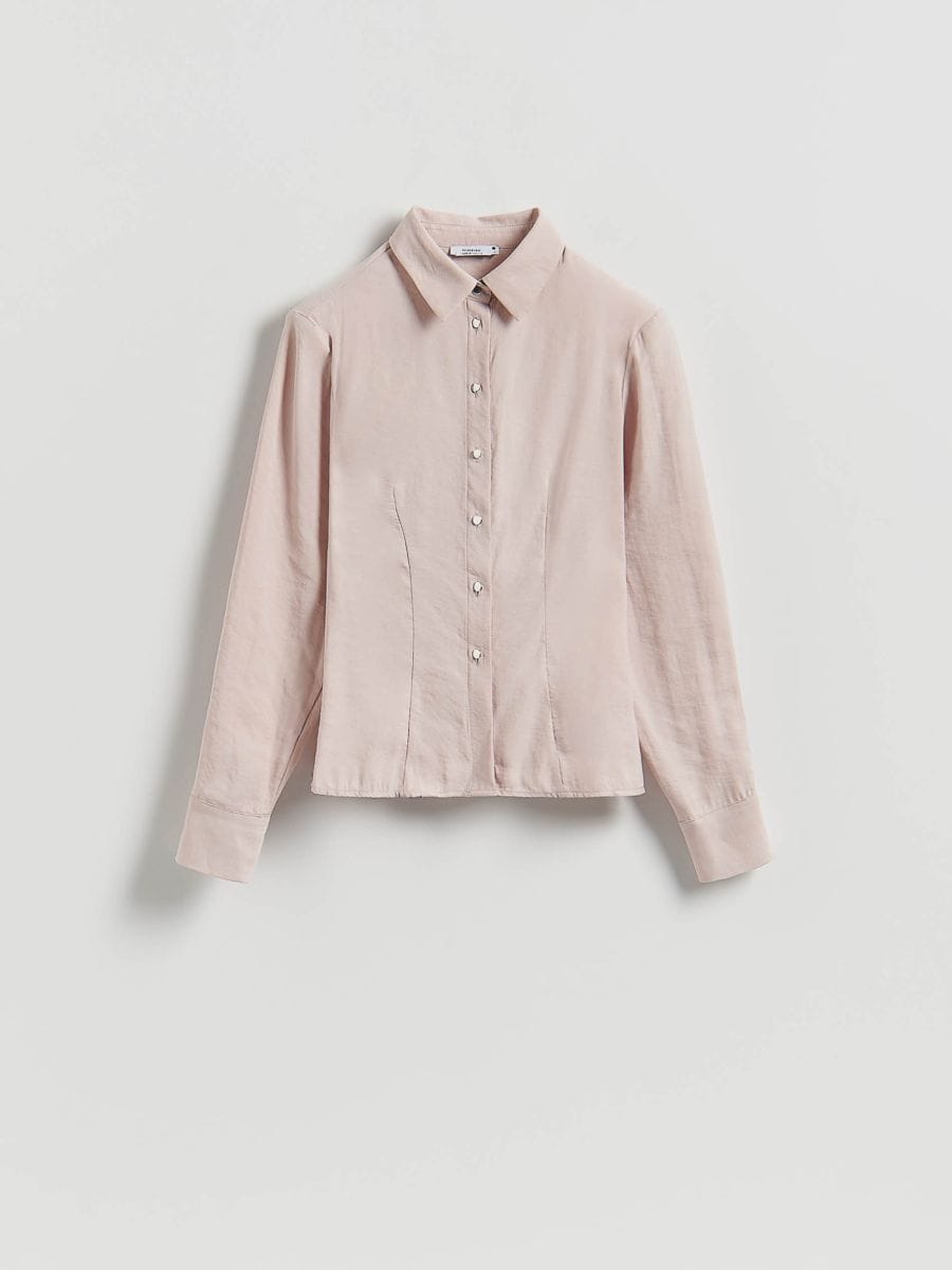 Modal rich shirt - pastel pink - RESERVED