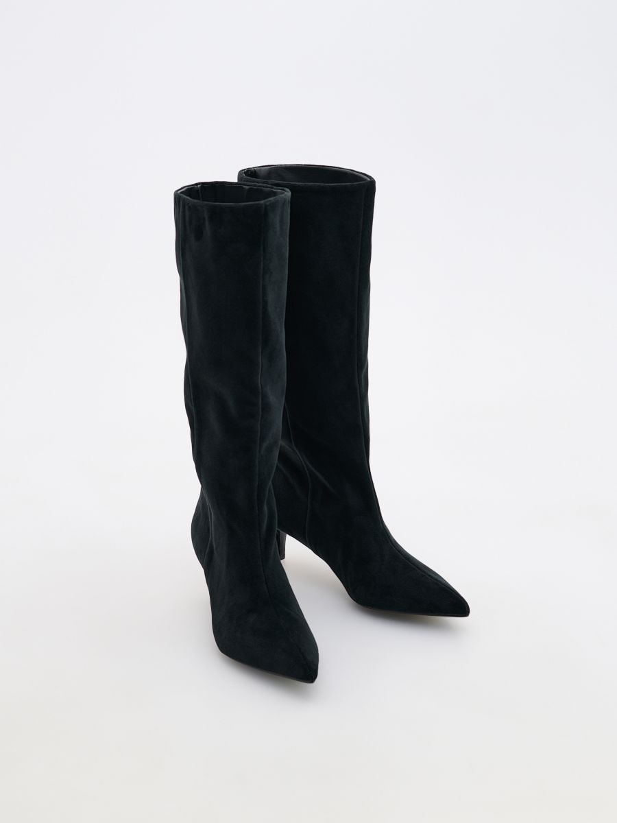 Kozaki na obcasie Kolor czarny - RESERVED - 060CT-99X