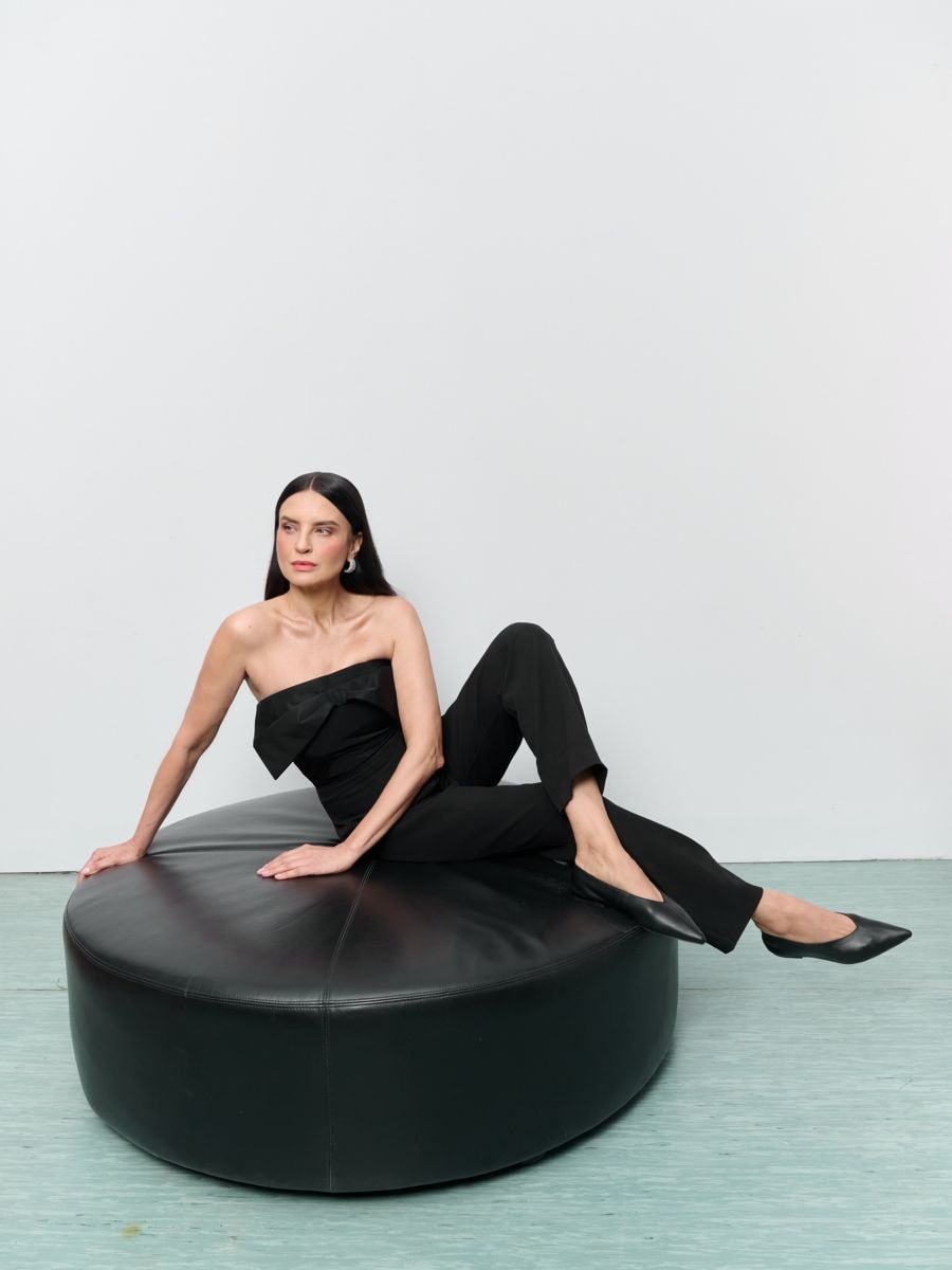 Jumpsuit with bow detail - black - RESERVED - 2