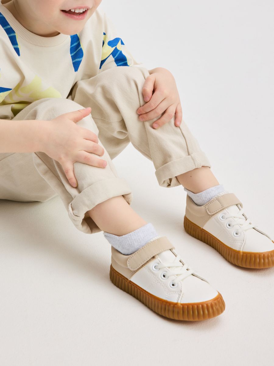 Velcro strap trainers - beige - RESERVED - 7