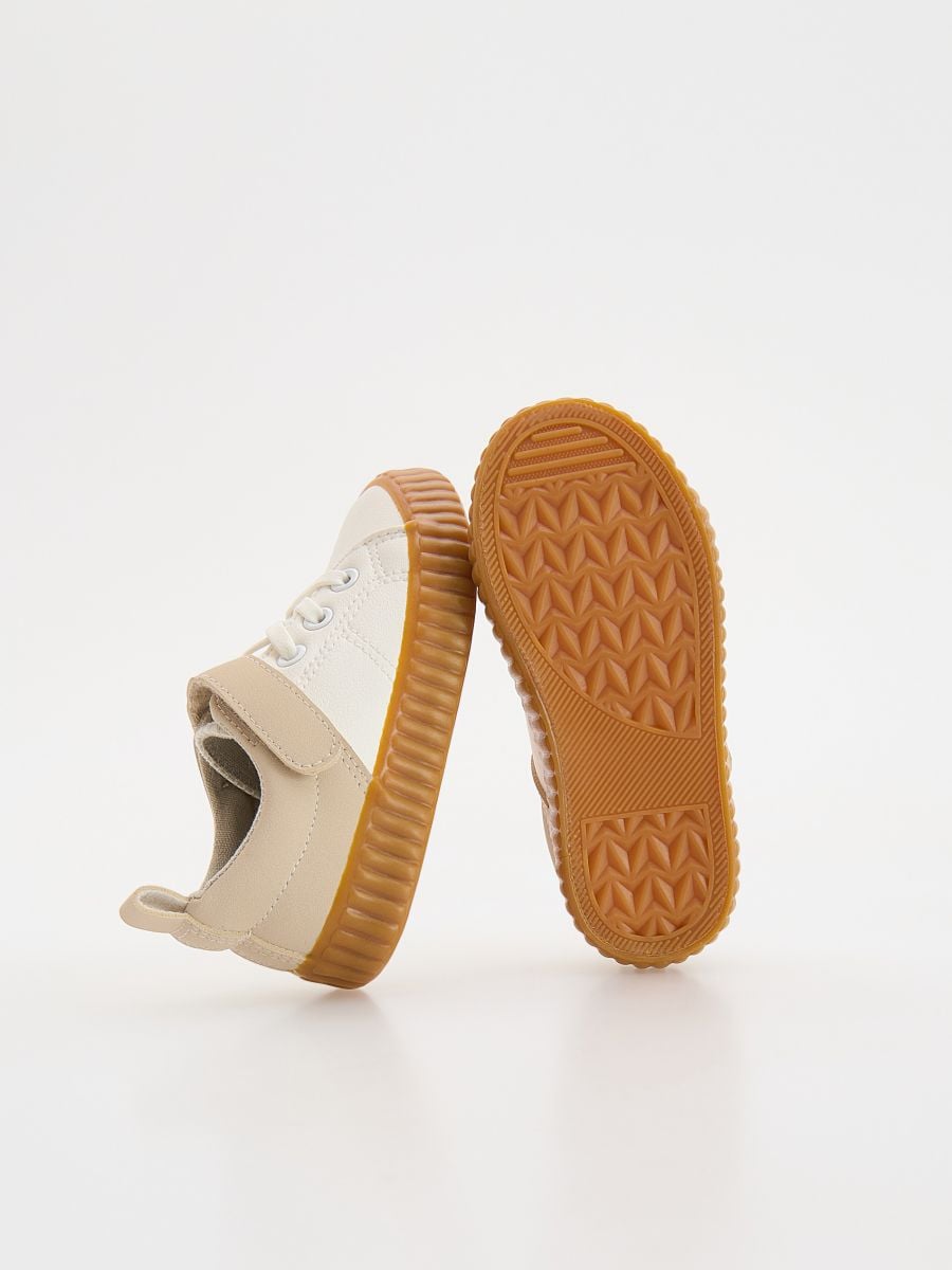 Velcro strap trainers - beige - RESERVED - 5