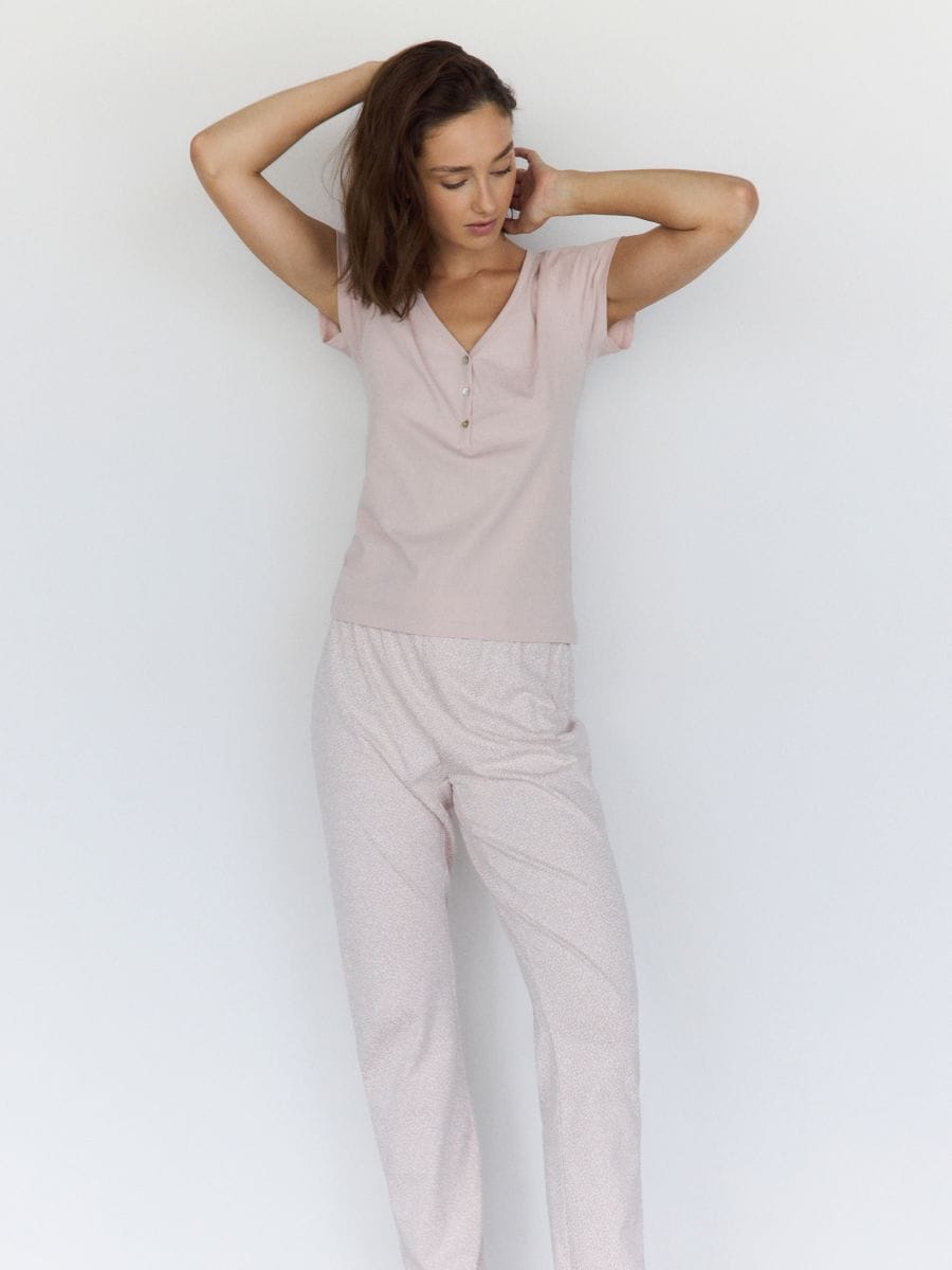 Zweiteiliges Pyjama-Set - rose - RESERVED - 2