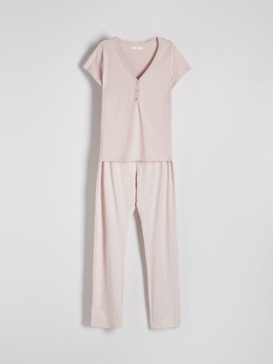 Zweiteiliges Pyjama-Set - rose - RESERVED - 5