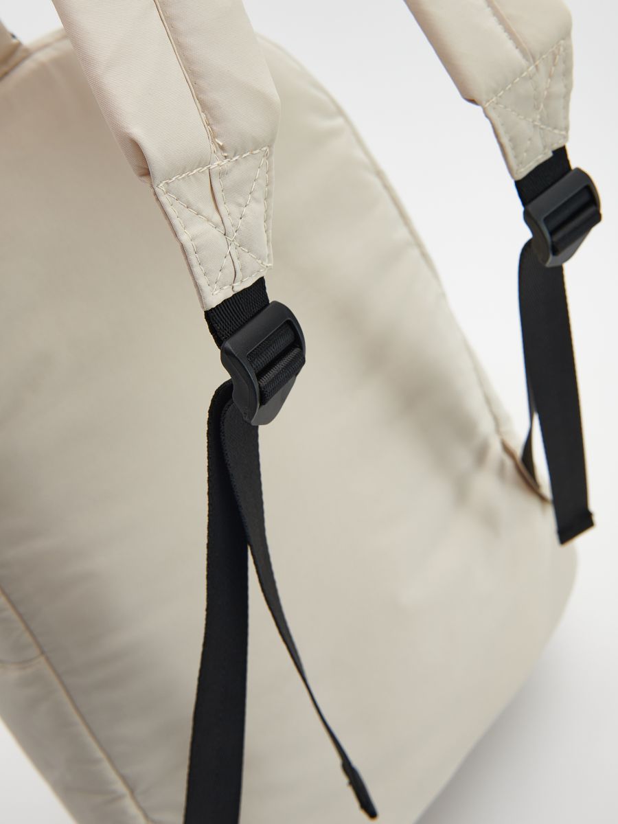 Backpack with pockets - cream - RESERVED - 4