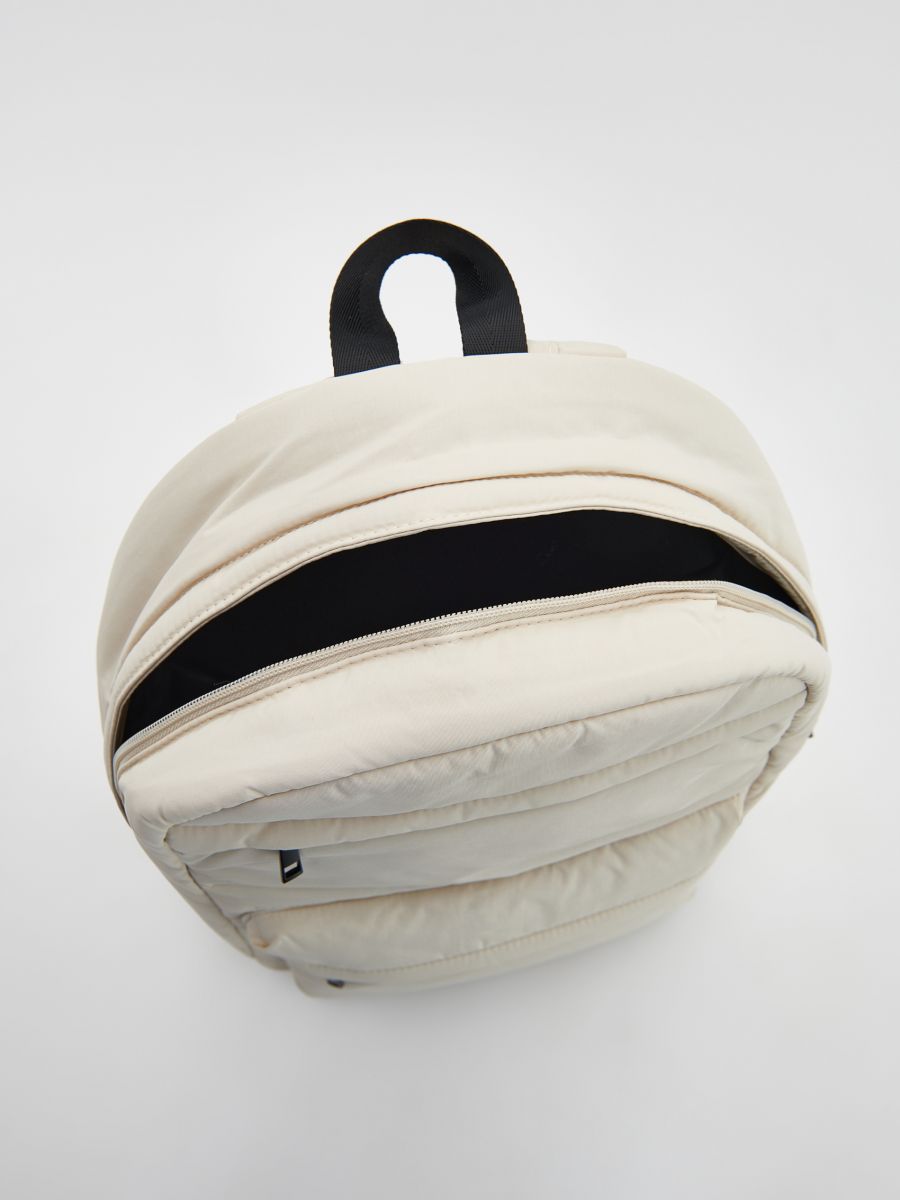 Backpack with pockets - cream - RESERVED - 5