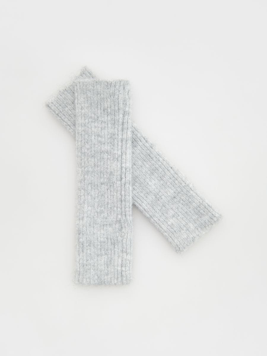 Pletene rukavice bez prstiju - light grey - RESERVED
