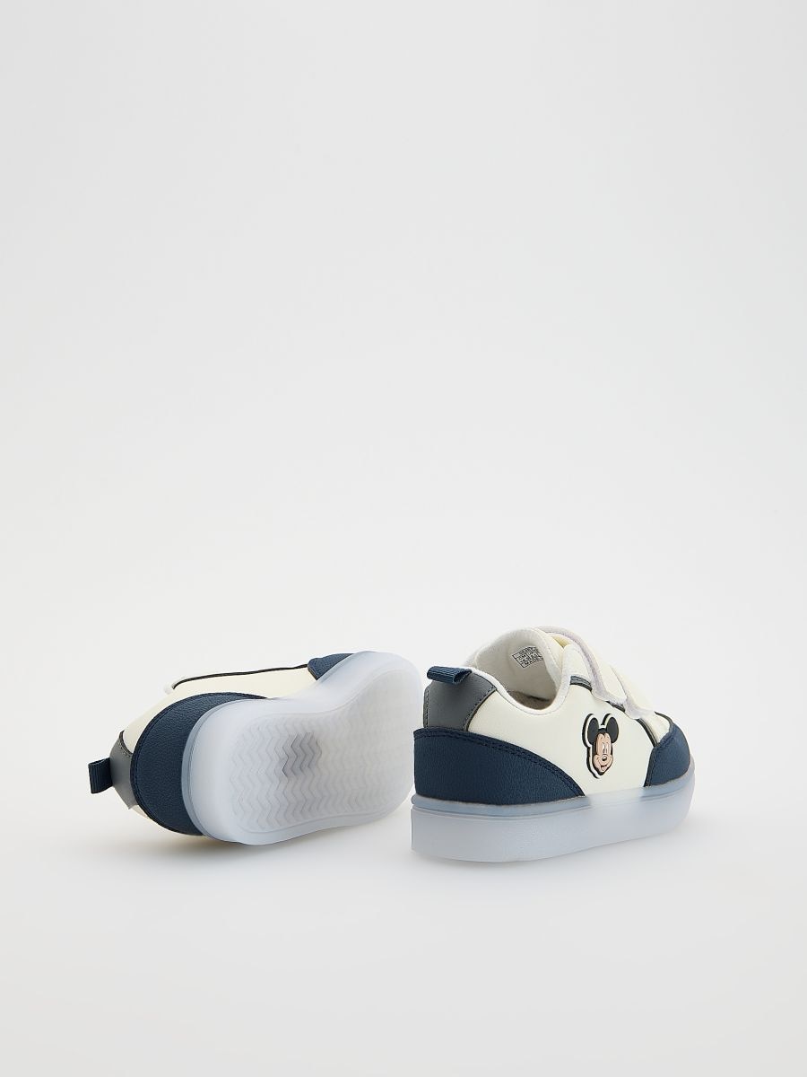 Schuhe mit Leuchtsohle Mickey Mouse - creme - RESERVED - 4