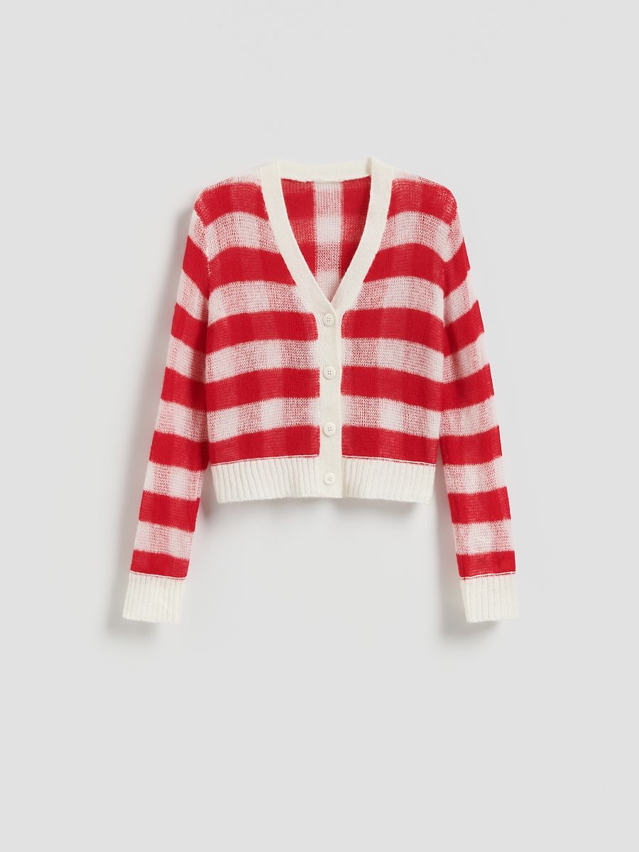 Wool blend cardigan - multicolor - RESERVED