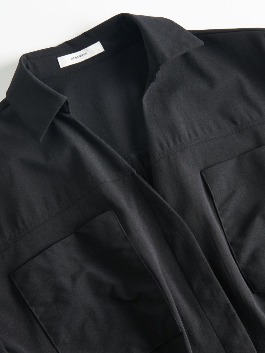 Jersey playsuit - black - RESERVED - 5
