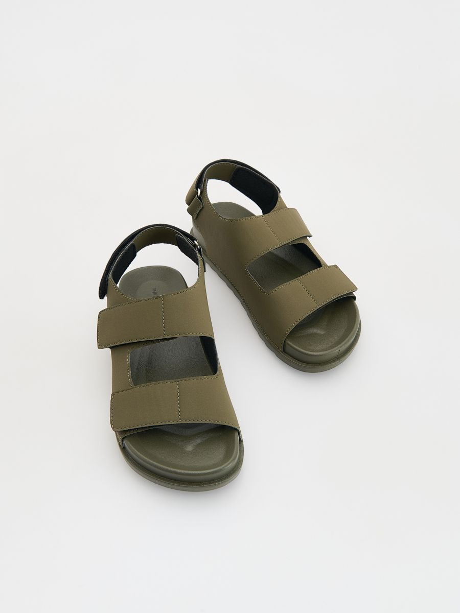 Sandals with velcro fastening - green - RESERVED - 2