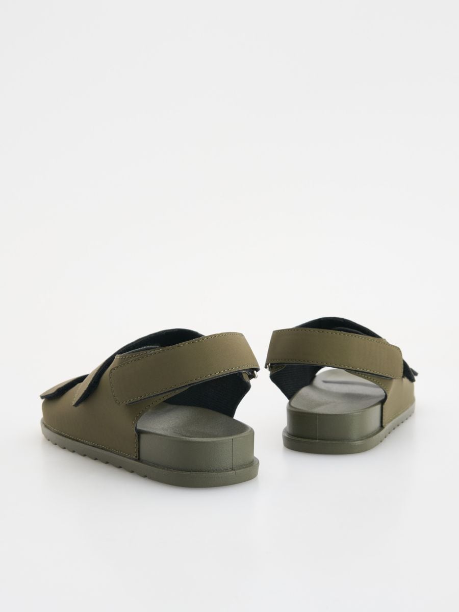 Sandals with velcro fastening - green - RESERVED - 3