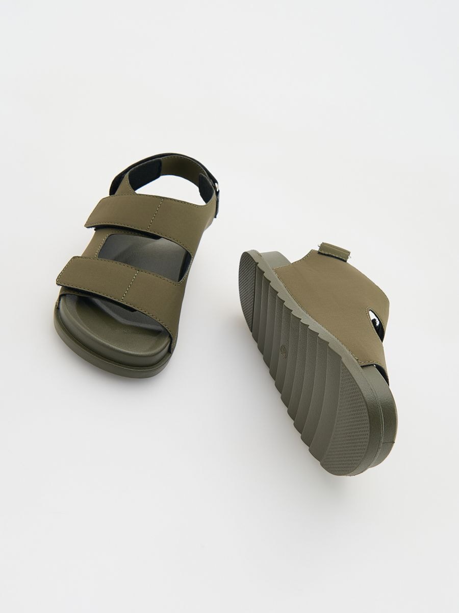 Sandals with velcro fastening - green - RESERVED - 4