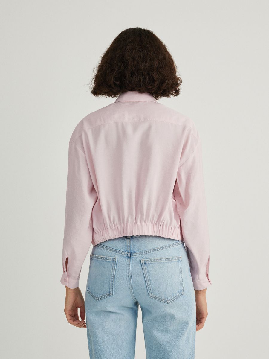 Viscose overhemd - PASTELROZE - RESERVED - 3