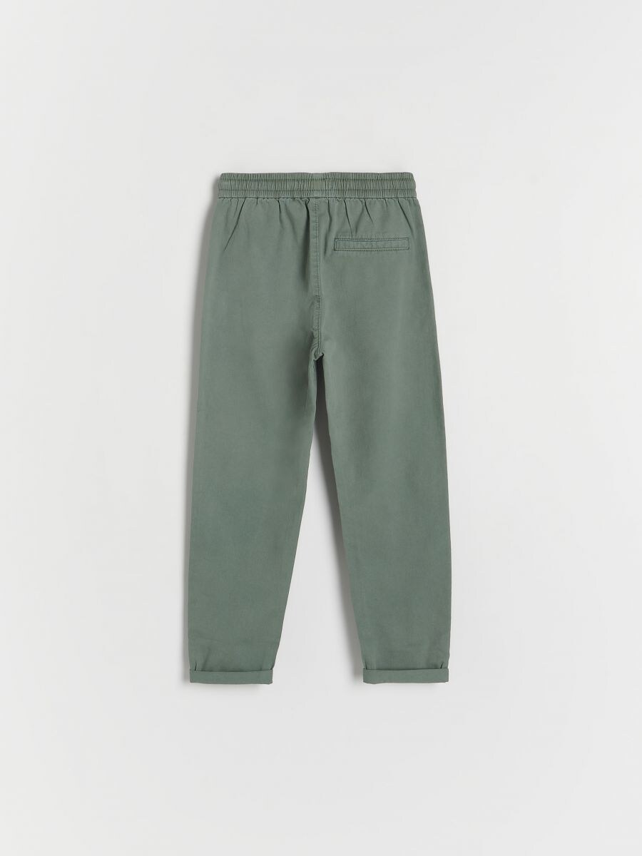 Drawstring waist chino trousers - mint green - RESERVED - 3