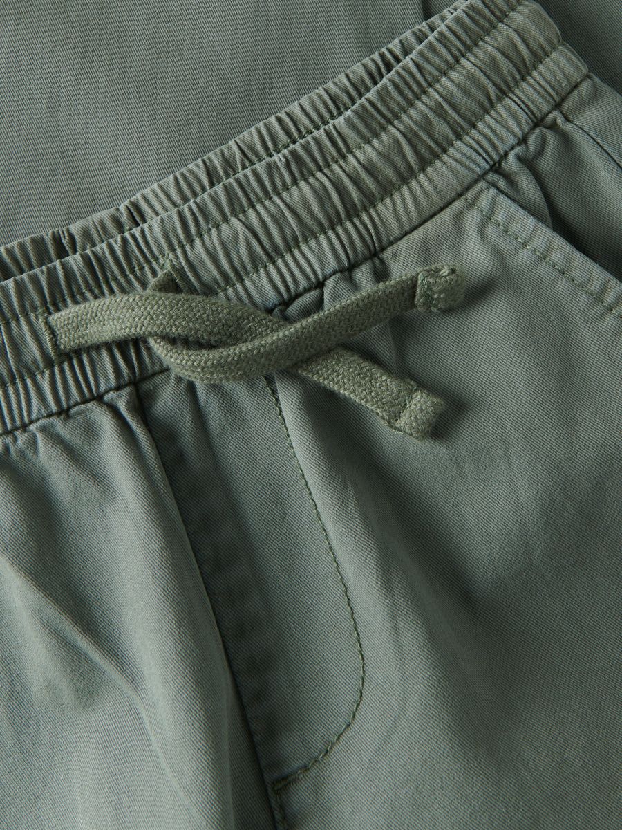 Drawstring waist chino trousers - mint green - RESERVED - 4