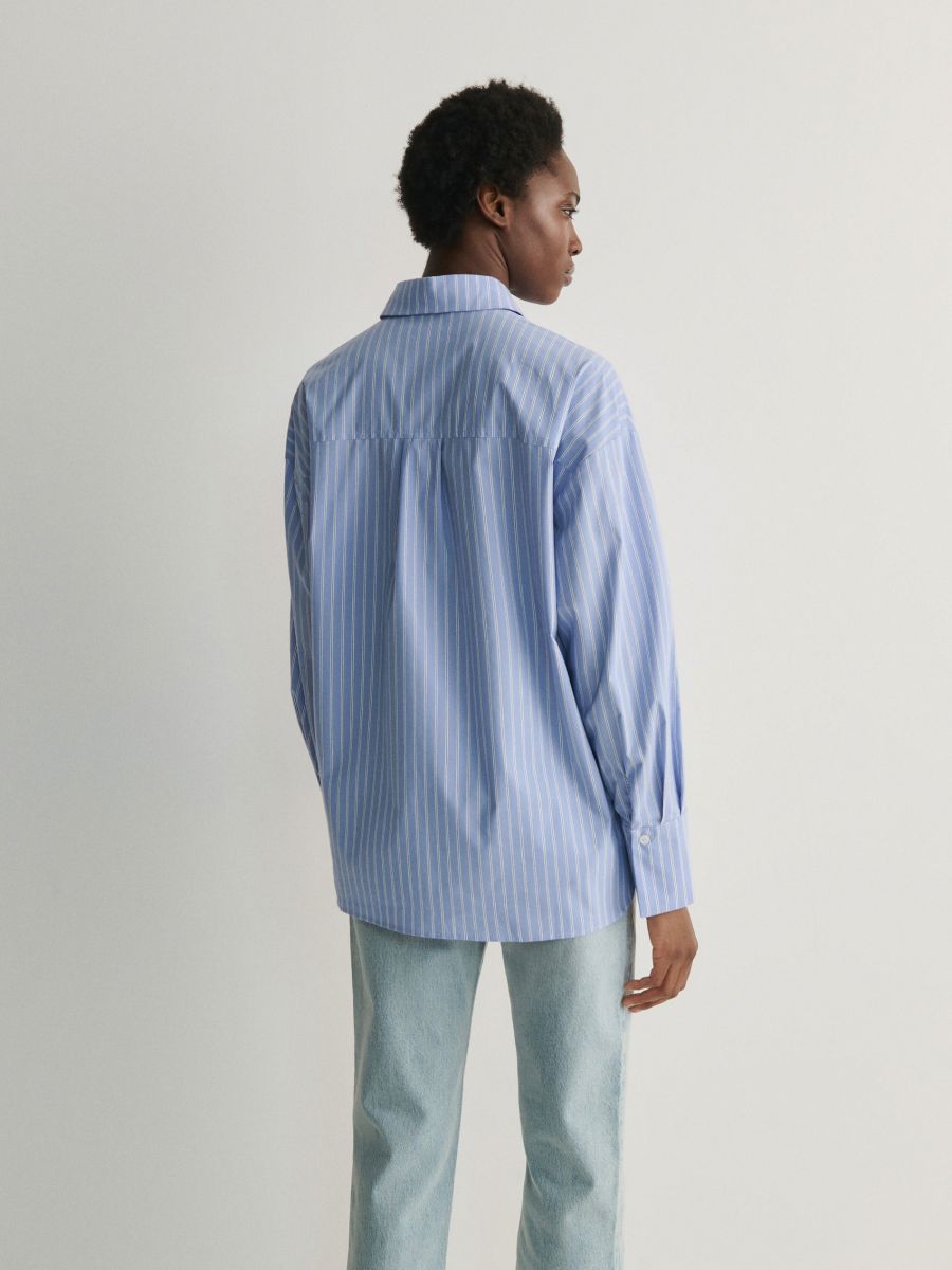 Camicia con volant - blu - RESERVED - 2