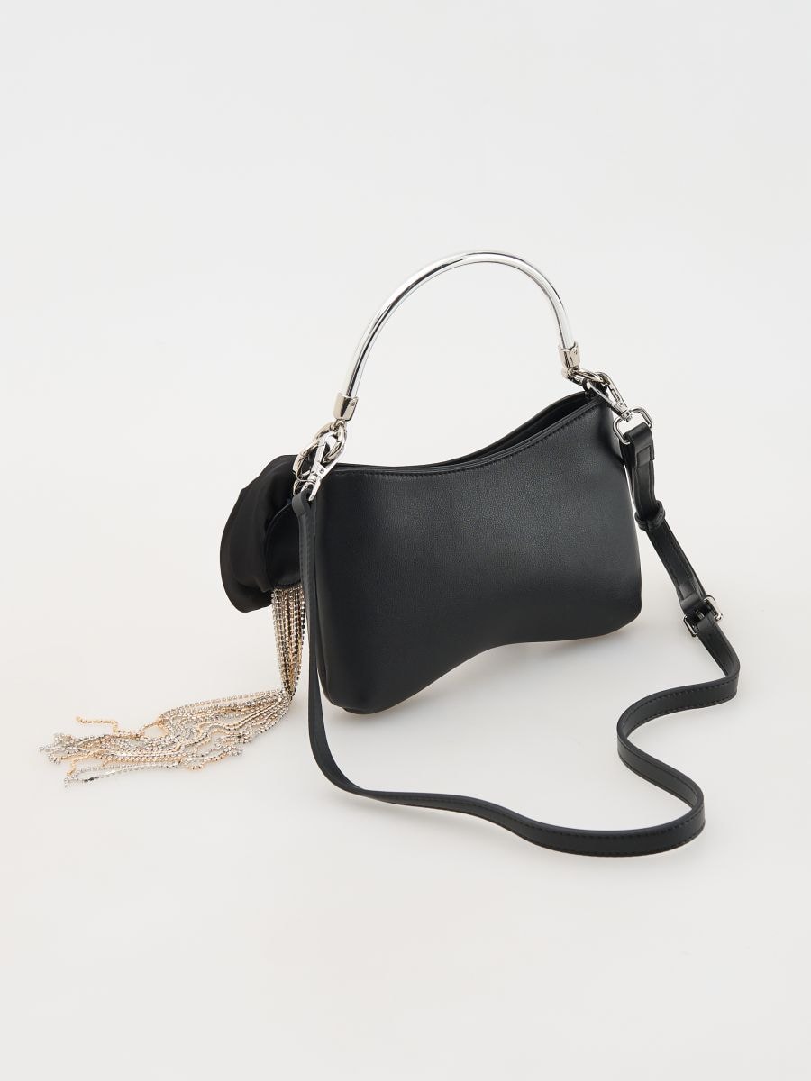Leather bag with pendant - multicolor - RESERVED - 2
