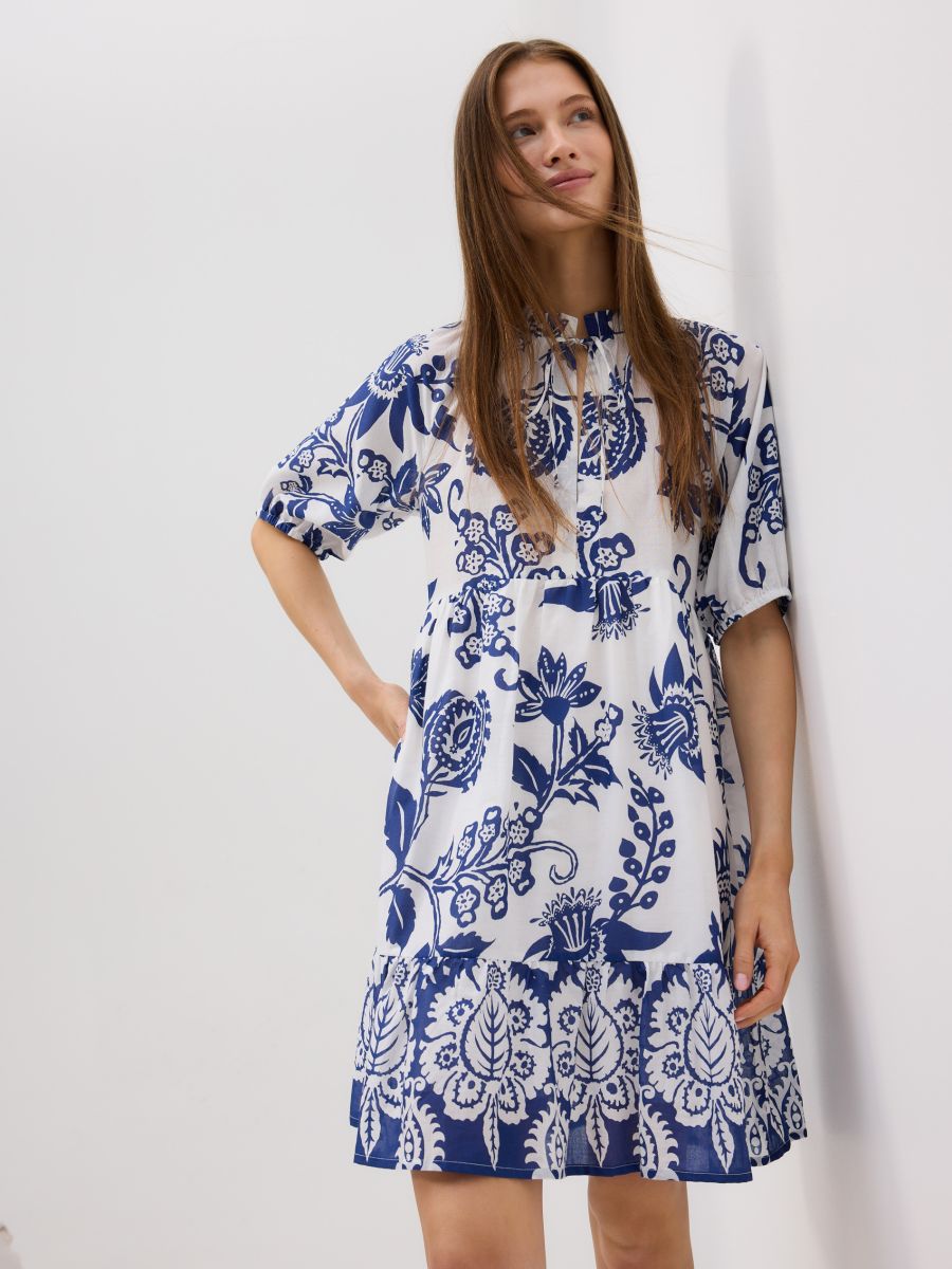 Rochie cu model - indigo - RESERVED
