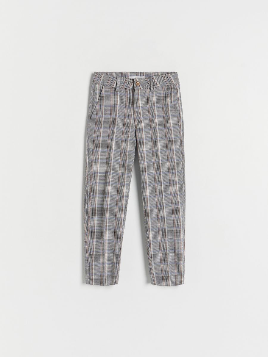 Check chino trousers - dusty brown - RESERVED