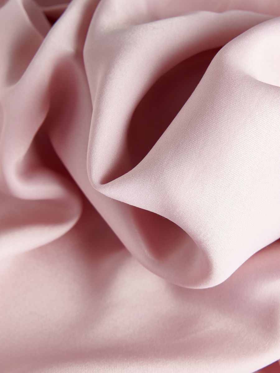 Viscose blouse with ruffle detail - pastel pink - RESERVED - 5