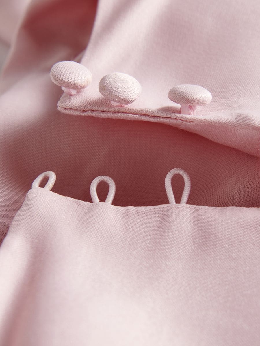 Viscose blouse with ruffle detail - pastel pink - RESERVED - 6