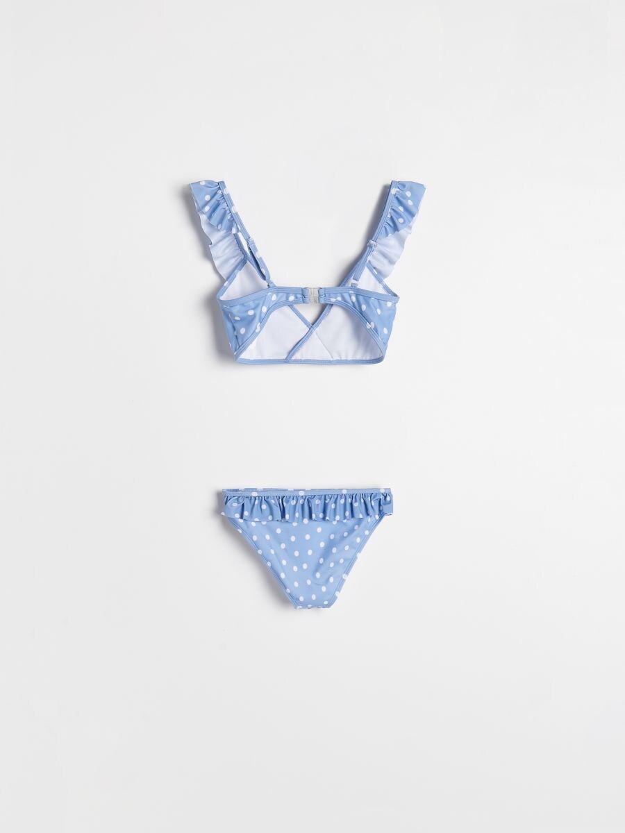 Maillot de bain deux pièce à pois - bleu pâle - RESERVED - 2