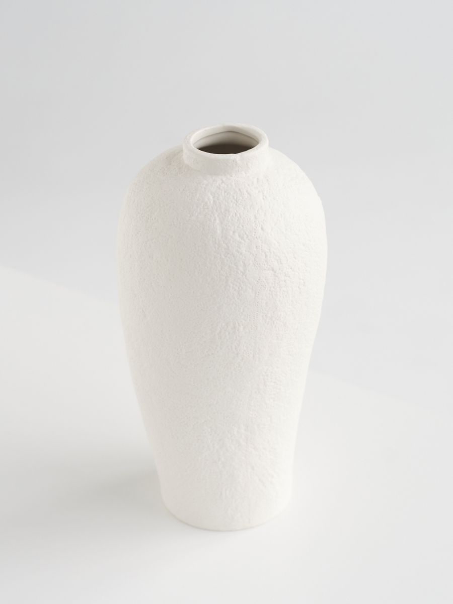 Vase texturé - Blanc - RESERVED