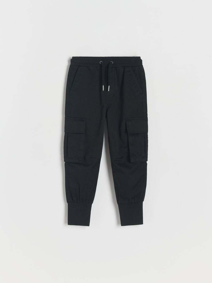 Cargo joggers with pockets - black - RESERVED