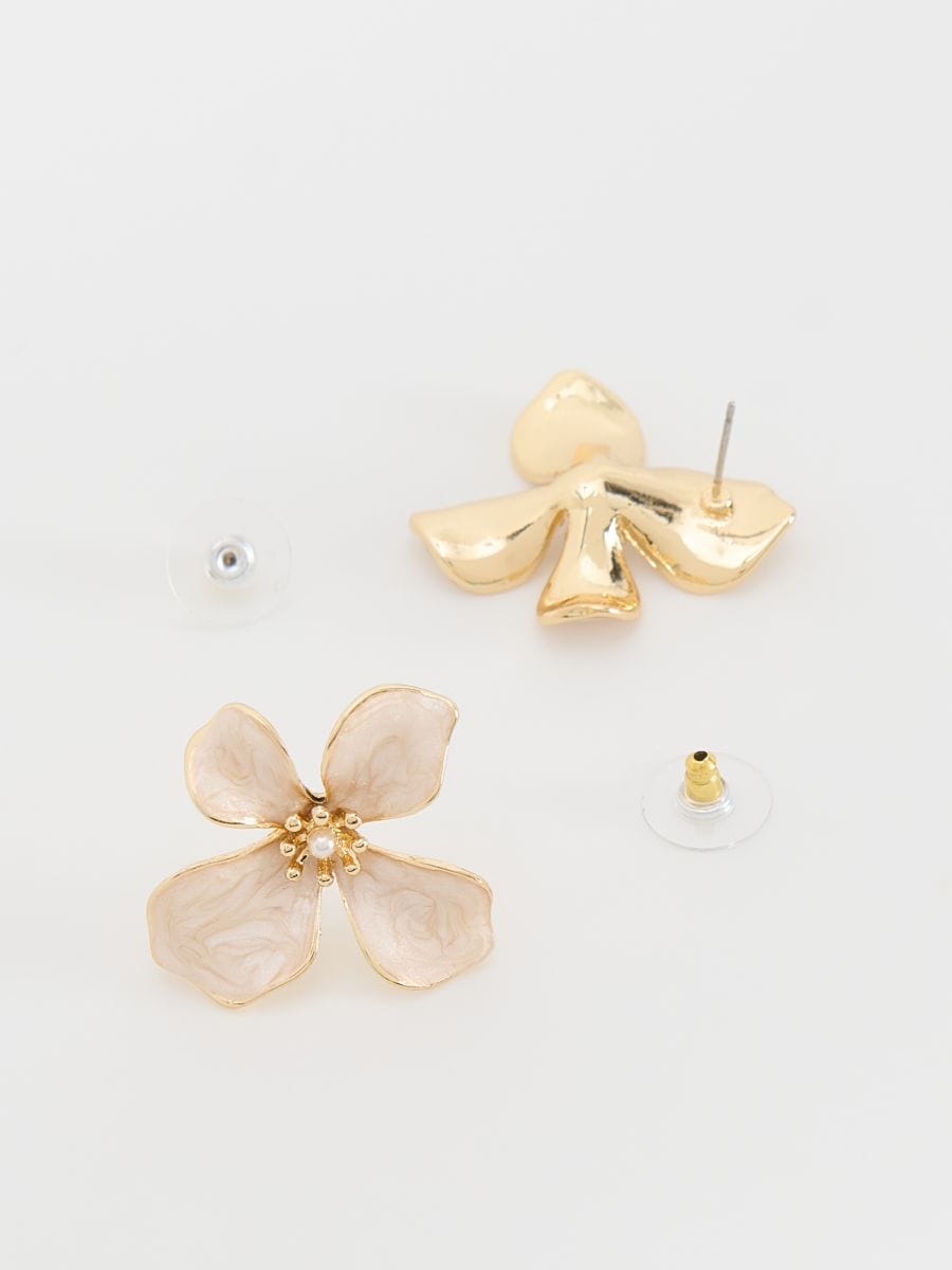 Ohrringe in Blumenform - beige - RESERVED - 2