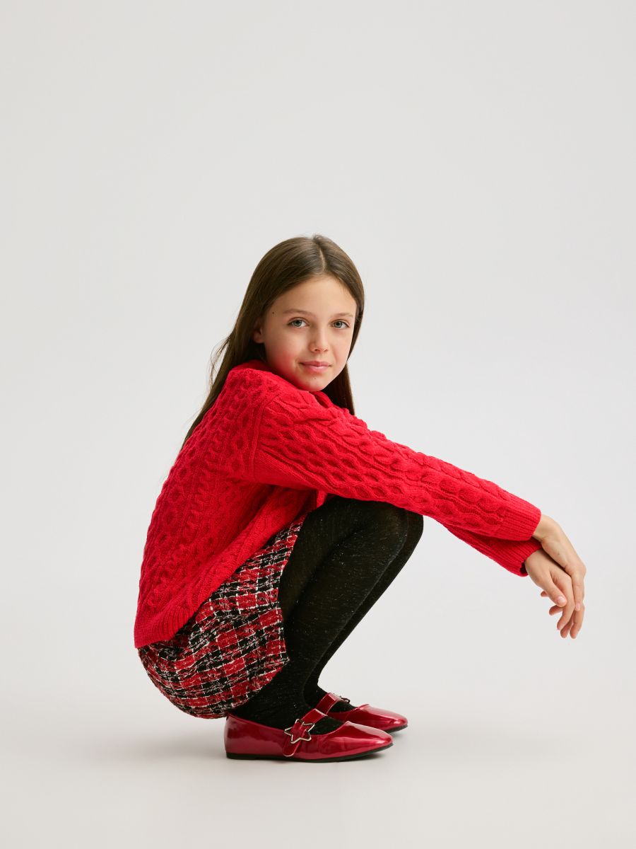 Твідові шорти - червоний - RESERVED