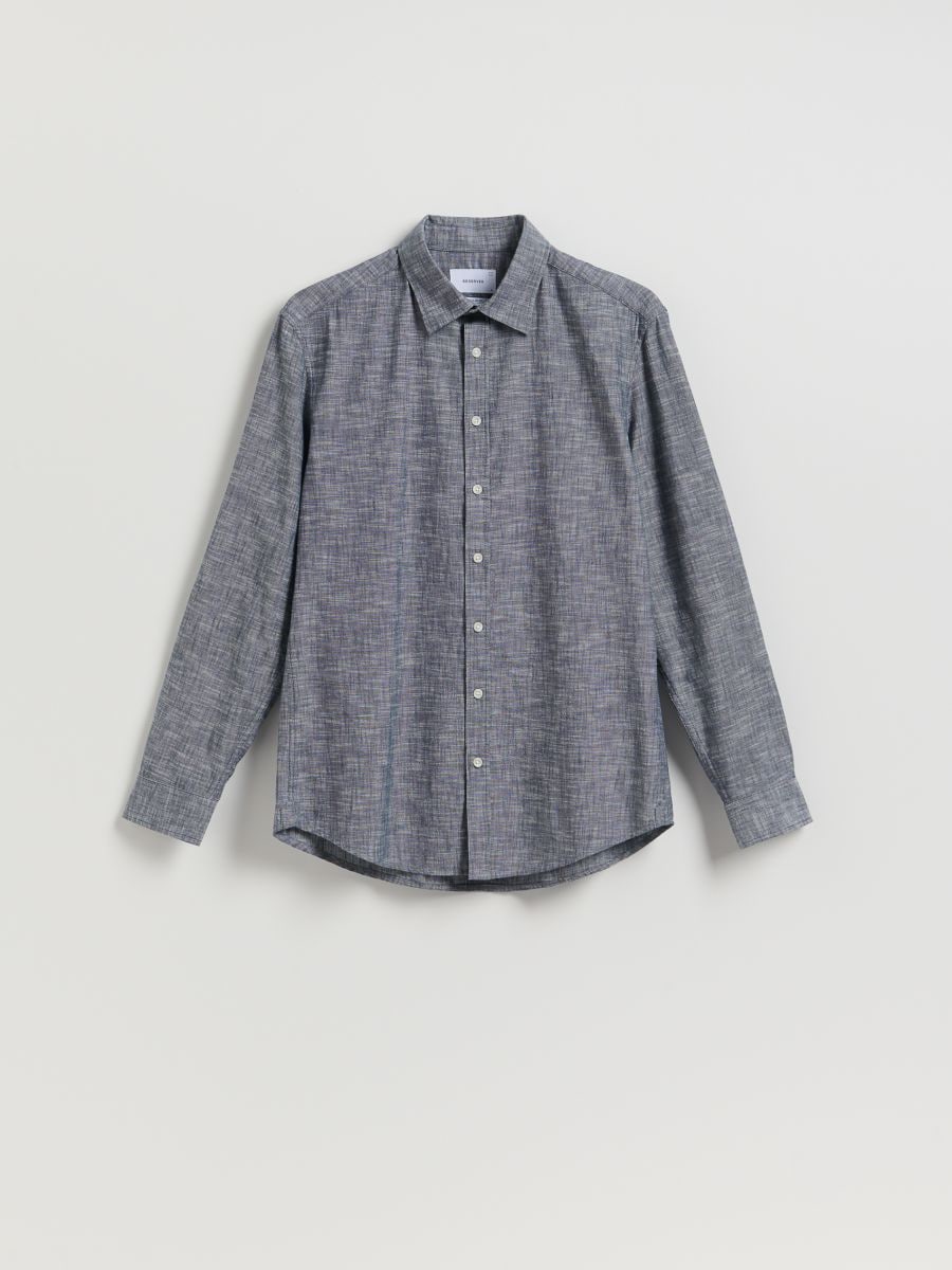 Chemise simple regular fit - gris foncé - RESERVED