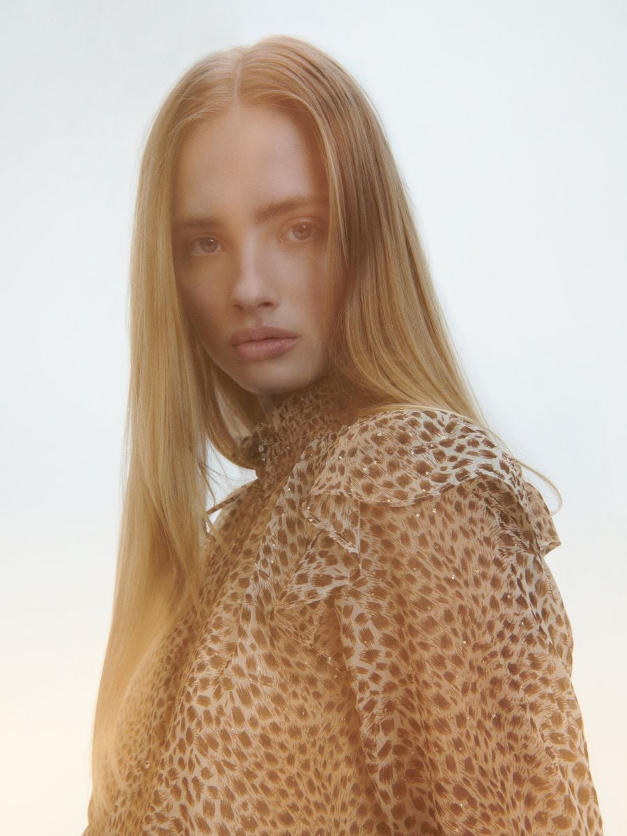 Leopard pattern blouse - multicolor - RESERVED - 2