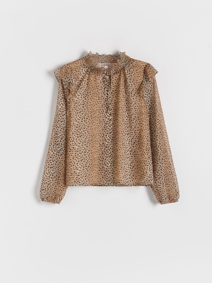 Leopard pattern blouse - multicolor - RESERVED - 6