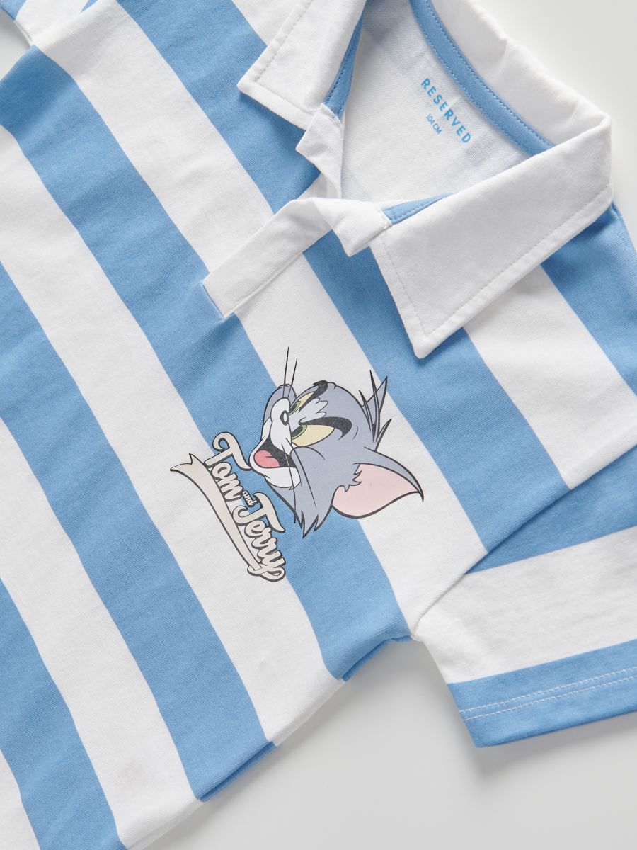 Tričko Tom & Jerry - krémová - RESERVED - 10