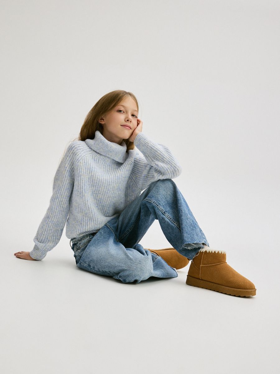 Turtleneck jumper - pale blue - RESERVED - 3