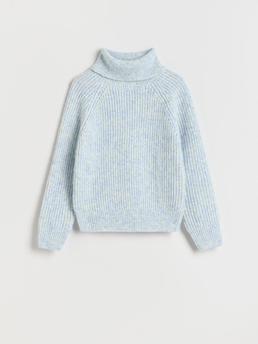 Turtleneck jumper - pale blue - RESERVED - 2