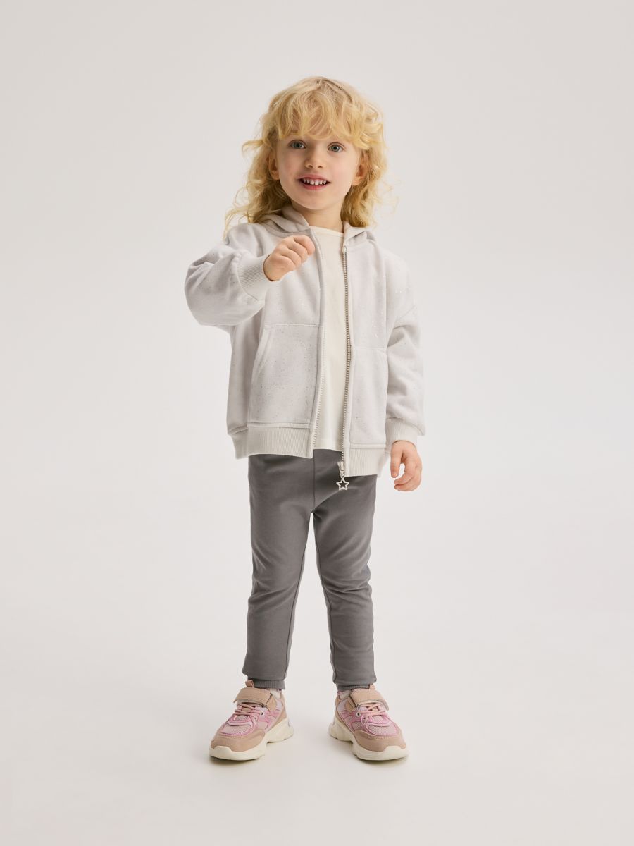 Leggings with side stripe - dark grey - RESERVED - 3