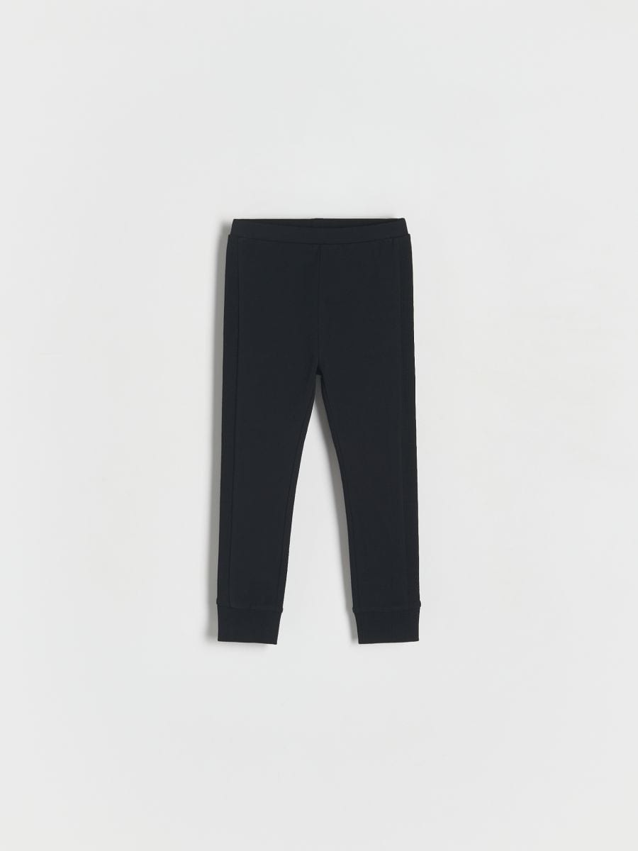 Leggings with side stripe - black - RESERVED