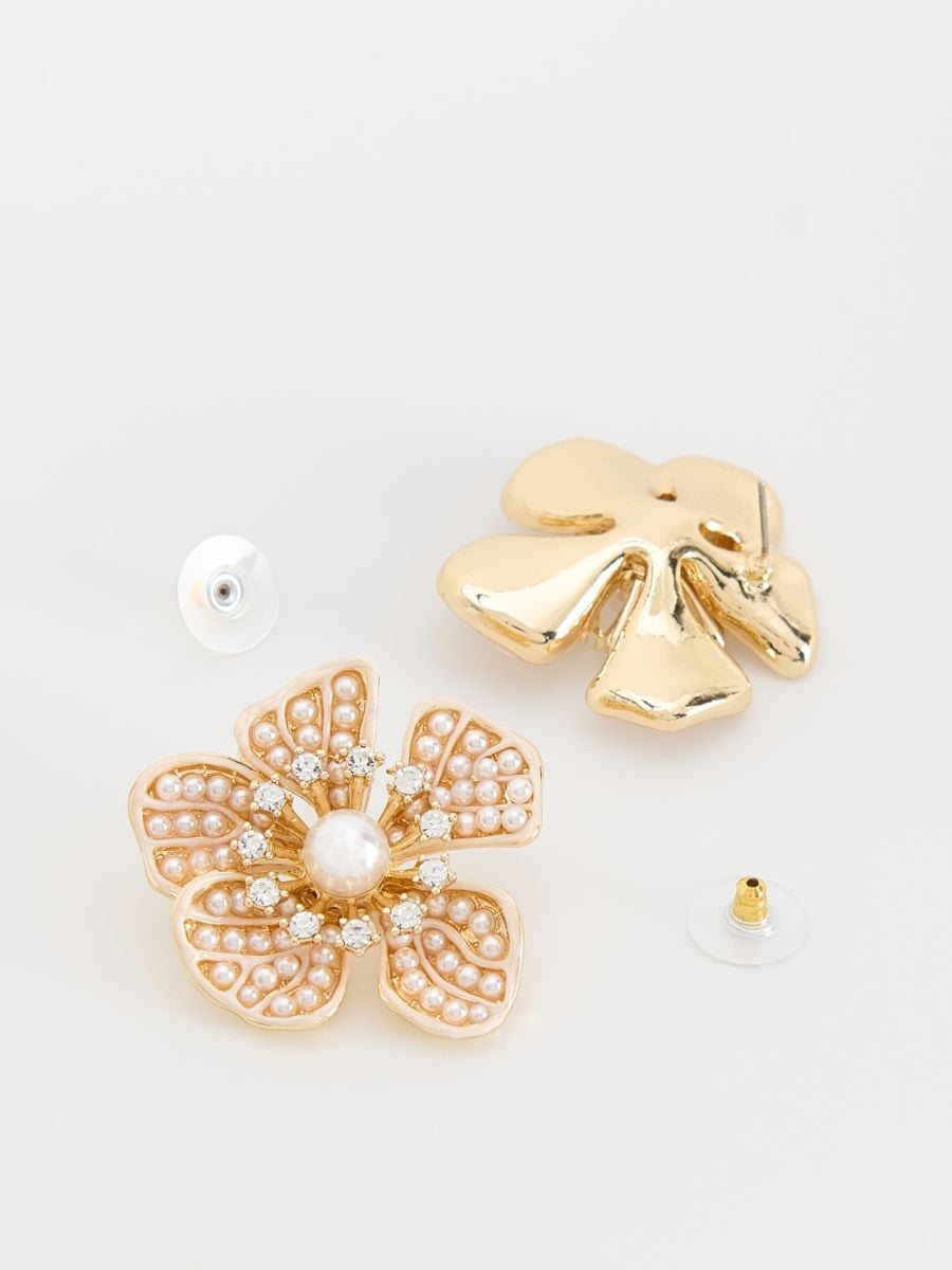 Boucles d’oreilles en forme de fleurs - nude - RESERVED - 2