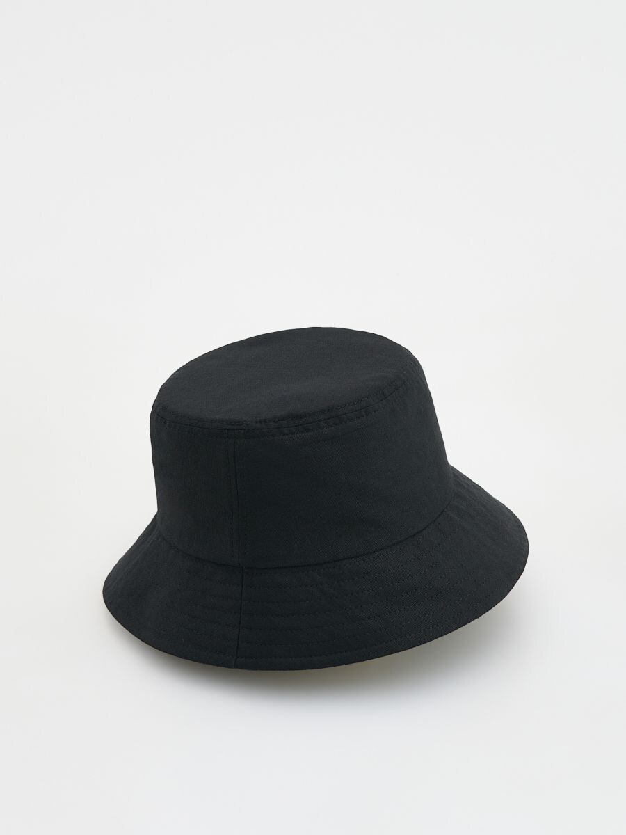 Linen blend bucket hat - black - RESERVED - 3