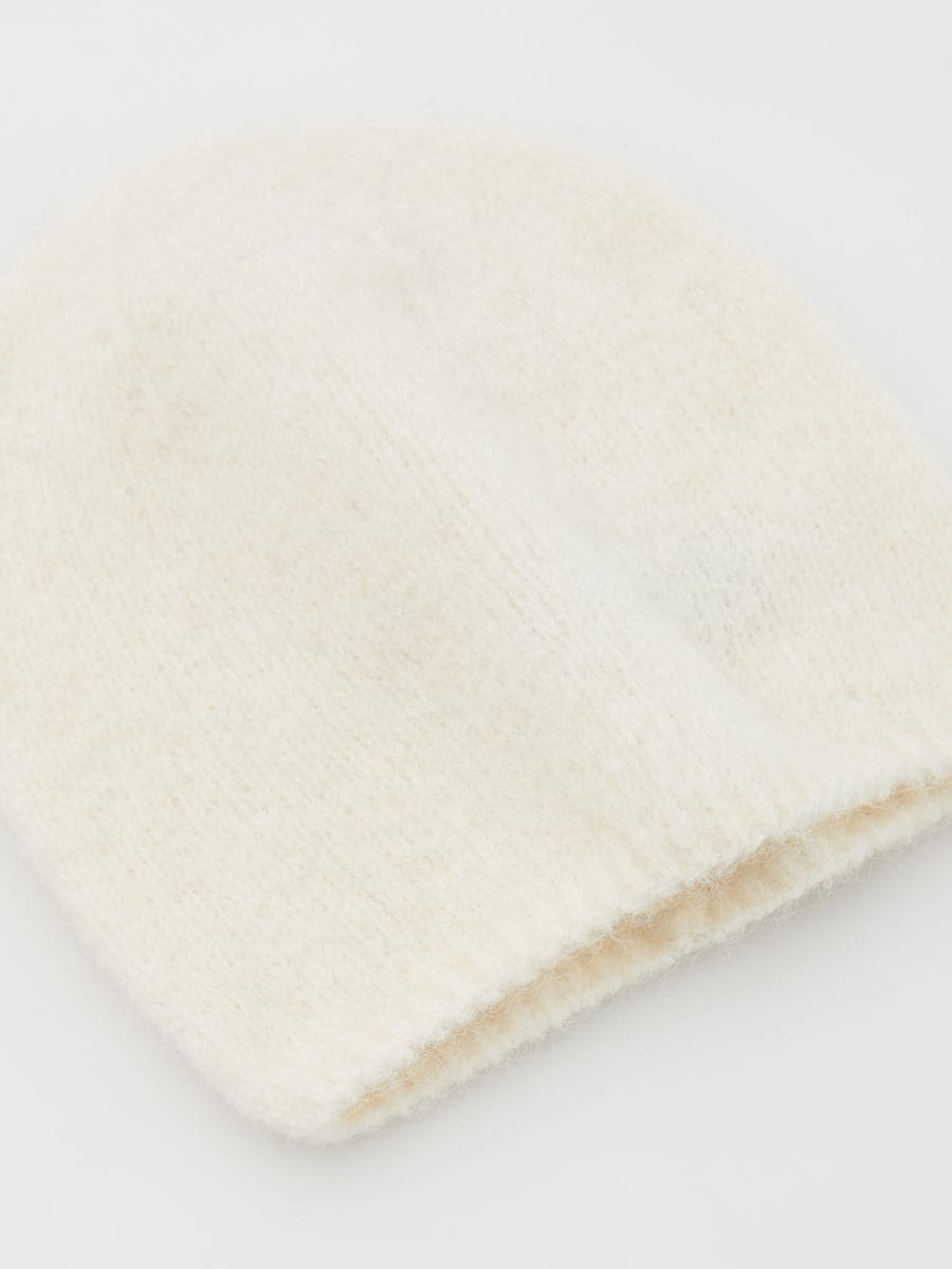 Alpaca wool blend beanie - cream - RESERVED - 2