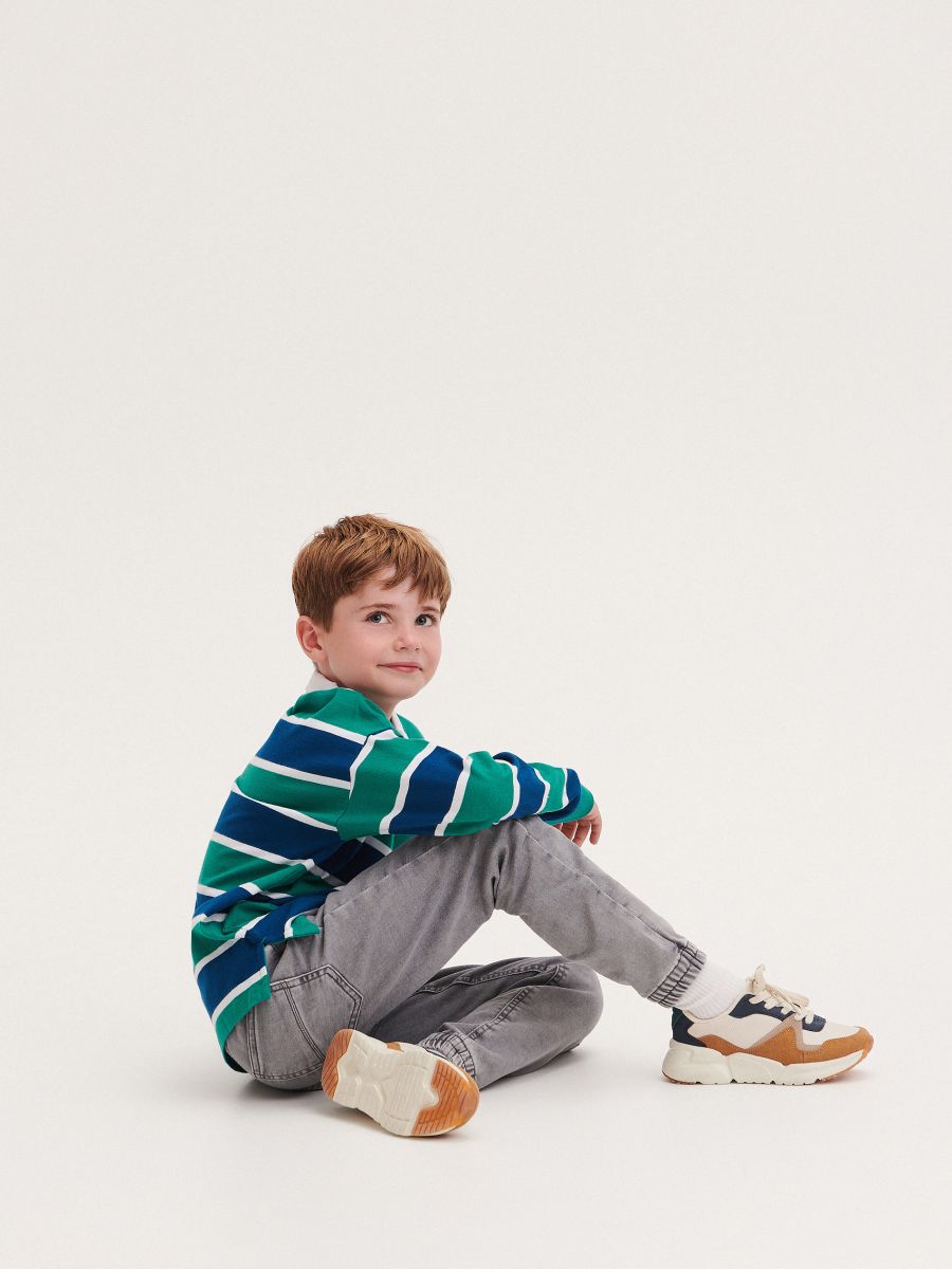 Elastic jogger jeans - light grey - RESERVED - 4