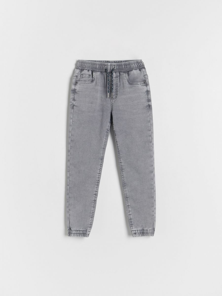 Elastic jogger jeans - light grey - RESERVED - 3