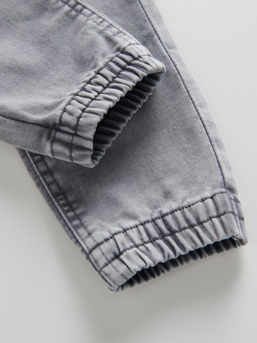 Elastic jogger jeans - light grey - RESERVED - 4